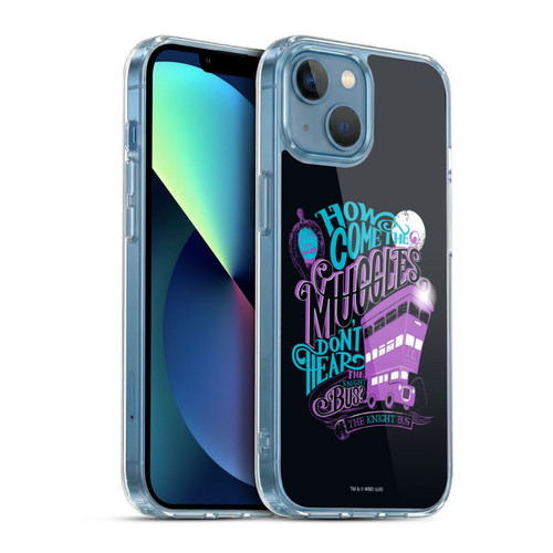 Harry Potter Deathly Hallows XVIII The Knight Bus Soft Gel Case for Apple iPhone 13 Mini & MagSafe