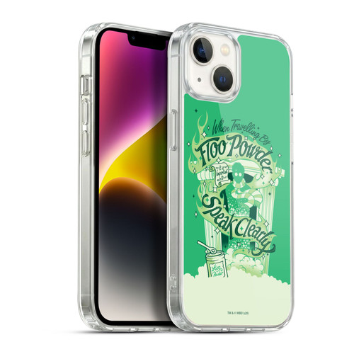 Harry Potter Deathly Hallows XVIII Floo Powder Soft Gel Case for Apple iPhone 14 Plus & MagSafe