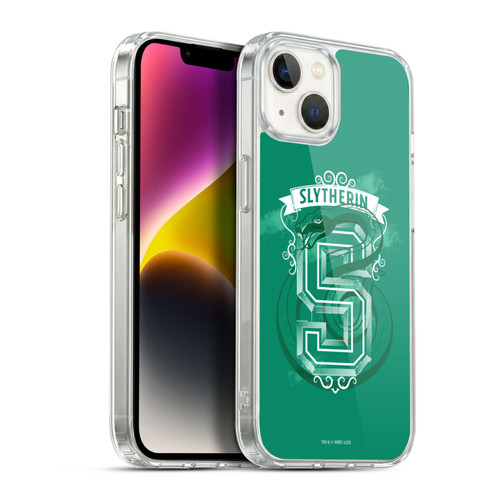 Harry Potter Deathly Hallows XVIII Slytherin 2 Soft Gel Case for Apple iPhone 14 Plus & MagSafe