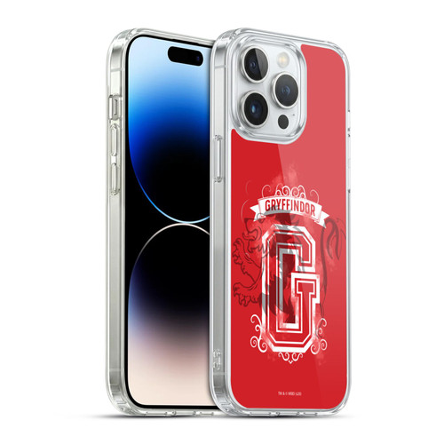 Harry Potter Deathly Hallows XVIII Gryffindor 2 Soft Gel Case for Apple iPhone 14 Pro Max & MagSafe