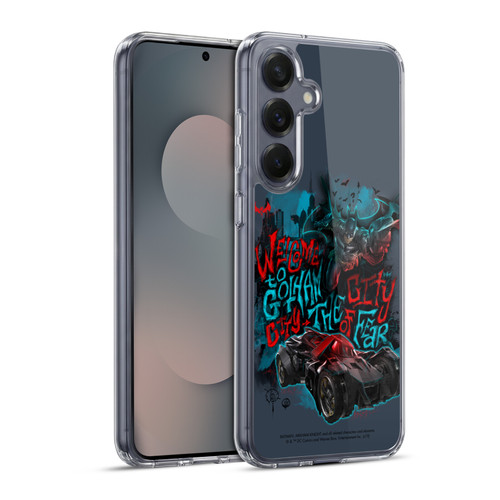 Batman Arkham Knight Graphics Welcome To Gotham Soft Gel Case for Samsung Galaxy S25+ & MagSafe