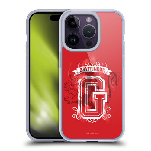 Harry Potter Deathly Hallows XVIII Gryffindor 2 Soft Gel Case for Apple iPhone 14 Pro & MagSafe