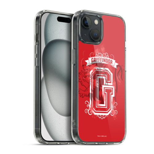 Harry Potter Deathly Hallows XVIII Gryffindor 2 Soft Gel Case for Apple iPhone 15 Plus & MagSafe
