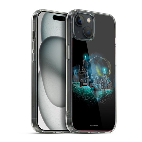 Harry Potter Deathly Hallows XVIII Hogwarts Soft Gel Case for Apple iPhone 15 Plus & MagSafe