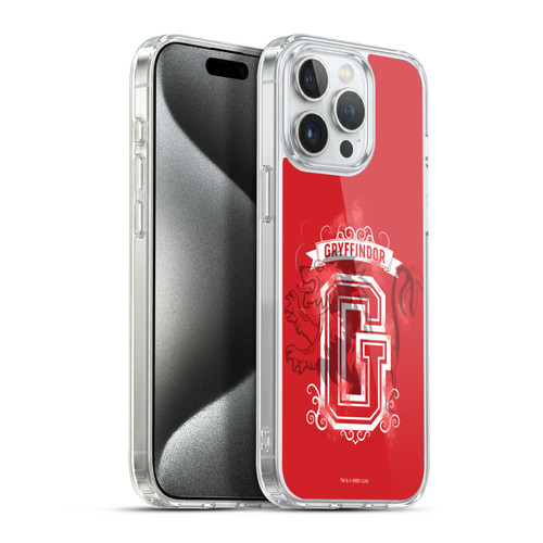 Harry Potter Deathly Hallows XVIII Gryffindor 2 Soft Gel Case for Apple iPhone 15 Pro Max & MagSafe