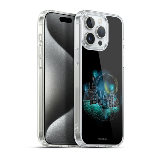 Harry Potter Deathly Hallows XVIII Hogwarts Soft Gel Case for Apple iPhone 15 Pro Max & MagSafe