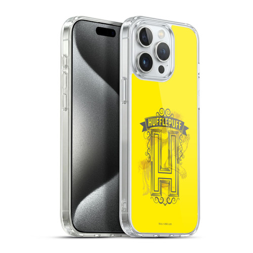 Harry Potter Deathly Hallows XVIII Hufflepuff 2 Soft Gel Case for Apple iPhone 15 Pro Max & MagSafe