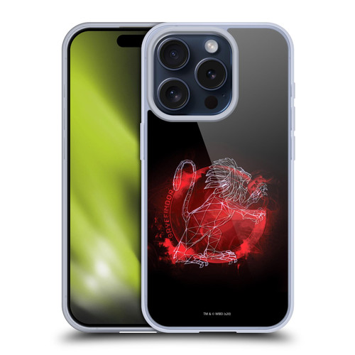 Harry Potter Deathly Hallows XVIII Gryffindor Soft Gel Case for Apple iPhone 15 Pro & MagSafe