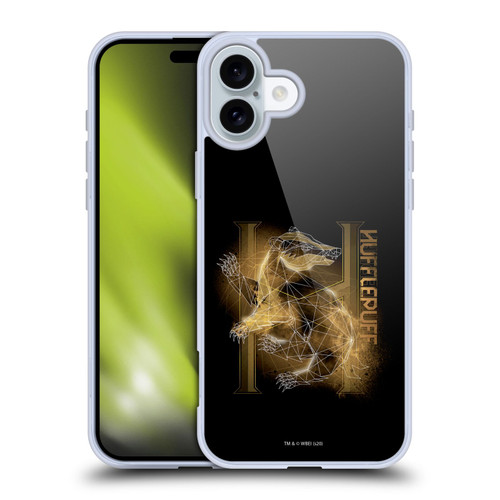 Harry Potter Deathly Hallows XVIII Hufflepuff Soft Gel Case for Apple iPhone 16 Plus & MagSafe