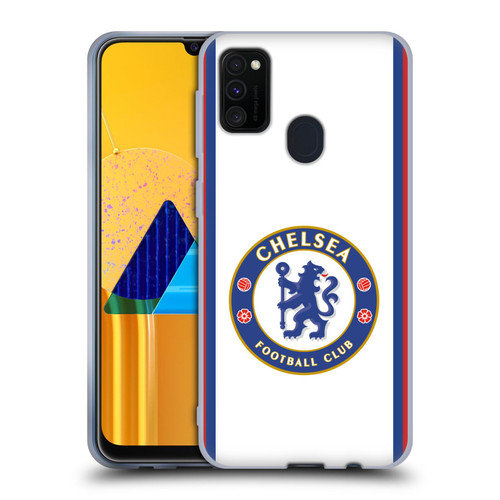 Chelsea Football Club 2019/20 Kit Away Soft Gel Case for Samsung Galaxy M30s (2019)/M21 (2020)