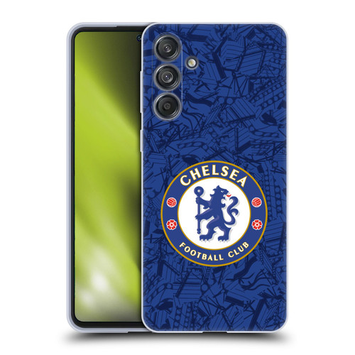 Chelsea Football Club 2019/20 Kit Home Soft Gel Case for Samsung Galaxy M55 5G