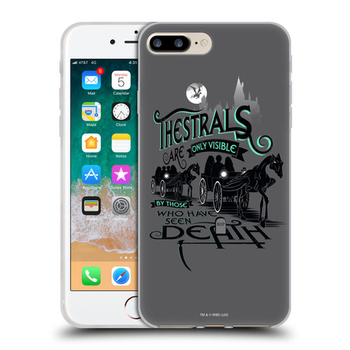 Harry Potter Deathly Hallows XVIII Thestrals Soft Gel Case for Apple iPhone 7 Plus / iPhone 8 Plus & MagSafe