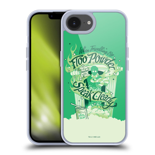 Harry Potter Deathly Hallows XVIII Floo Powder Soft Gel Case for Apple iPhone 16e & MagSafe