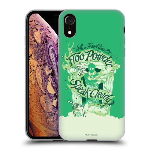 Harry Potter Deathly Hallows XVIII Floo Powder Soft Gel Case for Apple iPhone XR