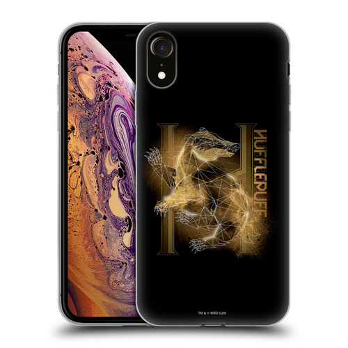 Harry Potter Deathly Hallows XVIII Hufflepuff Soft Gel Case for Apple iPhone XR