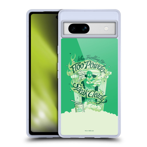 Harry Potter Deathly Hallows XVIII Floo Powder Soft Gel Case for Google Pixel 7a