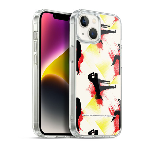 Cobra Kai Graphics Kick Pattern Soft Gel Case for Apple iPhone 14
