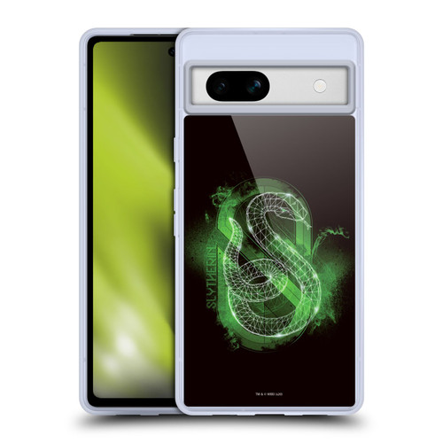 Harry Potter Deathly Hallows XVIII Slytherin Soft Gel Case for Google Pixel 7a