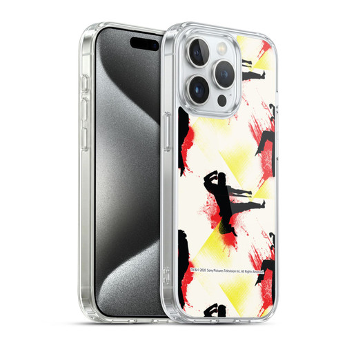 Cobra Kai Graphics Kick Pattern Soft Gel Case for Apple iPhone 15 Pro & MagSafe
