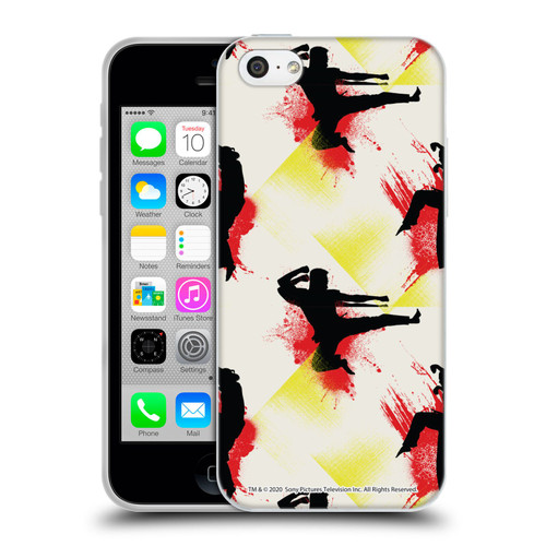 Cobra Kai Graphics Kick Pattern Soft Gel Case for Apple iPhone 5c