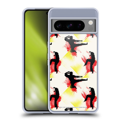Cobra Kai Graphics Kick Pattern Soft Gel Case for Google Pixel 8 Pro