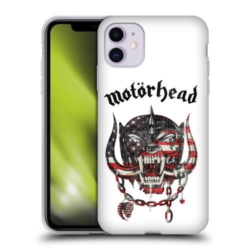 Motorhead Graphics American Skull Soft Gel Case for Apple iPhone 11