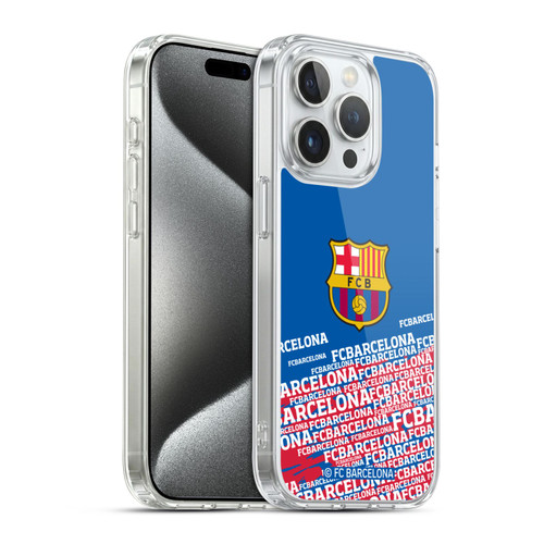 FC Barcelona Crest Impact Soft Gel Case for Apple iPhone 15 Pro & MagSafe