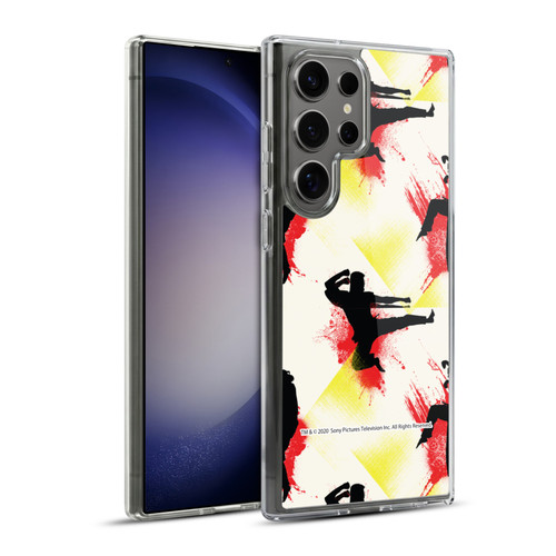 Cobra Kai Graphics Kick Pattern Soft Gel Case for Samsung Galaxy S23 Ultra 5G & MagSafe