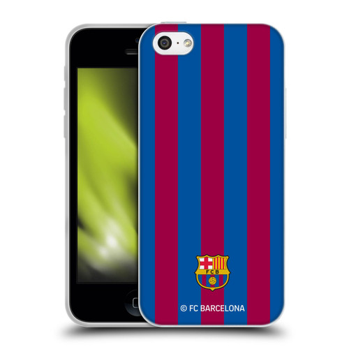 FC Barcelona Crest Stripes Soft Gel Case for Apple iPhone 5c