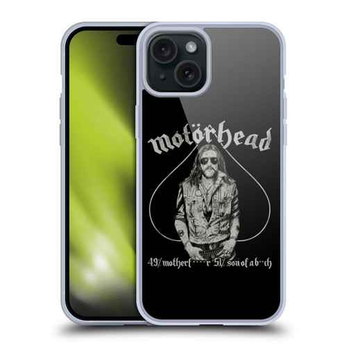 Motorhead Graphics Ace Of Spades Lemmy Soft Gel Case for Apple iPhone 15 Plus & MagSafe