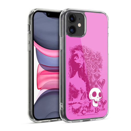 Corpse Bride Key Art Pink Distressed Look Soft Gel Case for Apple iPhone 11
