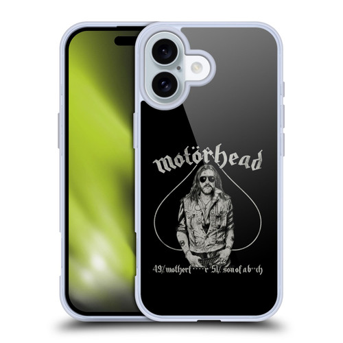 Motorhead Graphics Ace Of Spades Lemmy Soft Gel Case for Apple iPhone 16 & MagSafe