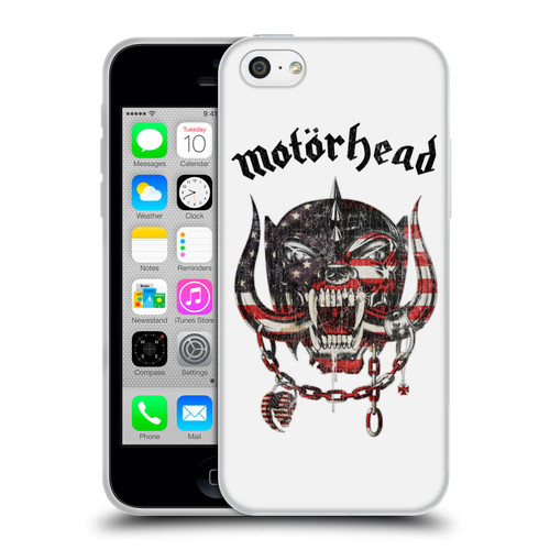 Motorhead Graphics American Skull Soft Gel Case for Apple iPhone 5c
