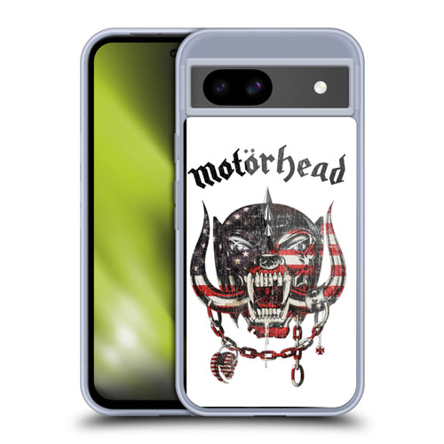 Motorhead Graphics American Skull Soft Gel Case for Google Pixel 8a