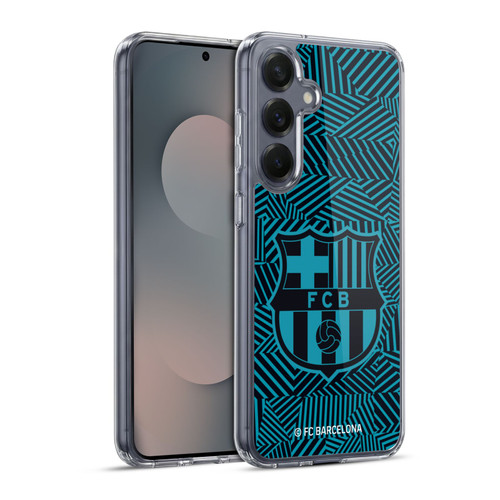 FC Barcelona Crest Black Soft Gel Case for Samsung Galaxy S25+ & MagSafe