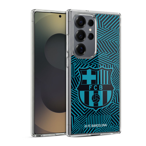 FC Barcelona Crest Black Soft Gel Case for Samsung Galaxy S25 Ultra & MagSafe