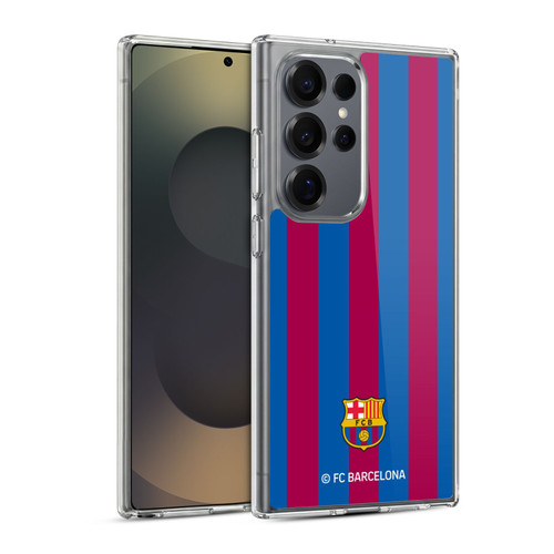 FC Barcelona Crest Stripes Soft Gel Case for Samsung Galaxy S25 Ultra & MagSafe