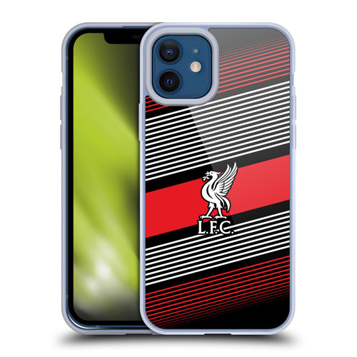 Liverpool Football Club Crest & Liverbird 2 Stripes Soft Gel Case for Apple iPhone 12 / iPhone 12 Pro & MagSafe
