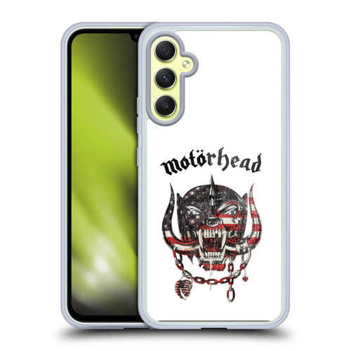 Motorhead Graphics American Skull Soft Gel Case for Samsung Galaxy A34 5G