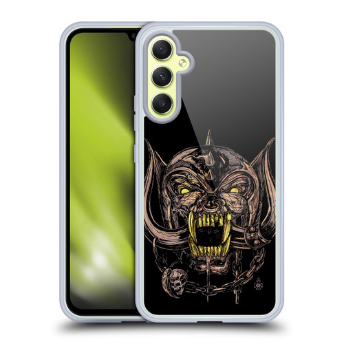 Motorhead Graphics Snaggletooth Soft Gel Case for Samsung Galaxy A34 5G