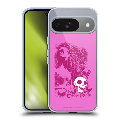 Corpse Bride Key Art Pink Distressed Look Soft Gel Case for Google Pixel 9 / Pixel 9 Pro