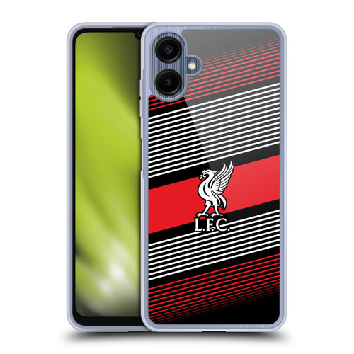 Liverpool Football Club Crest & Liverbird 2 Stripes Soft Gel Case for Samsung Galaxy A06 4G