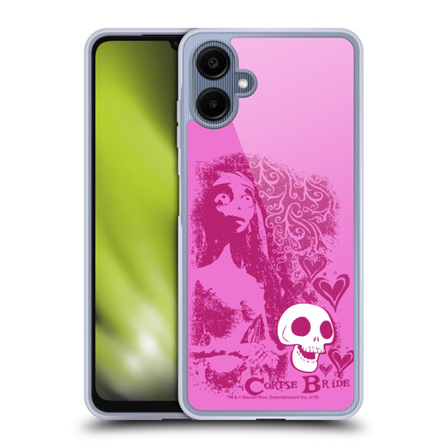 Corpse Bride Key Art Pink Distressed Look Soft Gel Case for Samsung Galaxy A06 4G