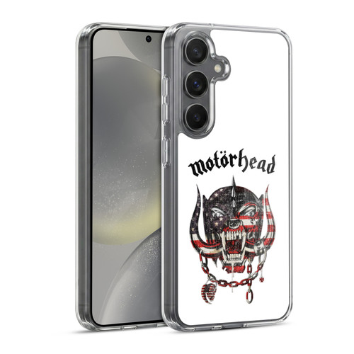 Motorhead Graphics American Skull Soft Gel Case for Samsung Galaxy S24 5G & MagSafe
