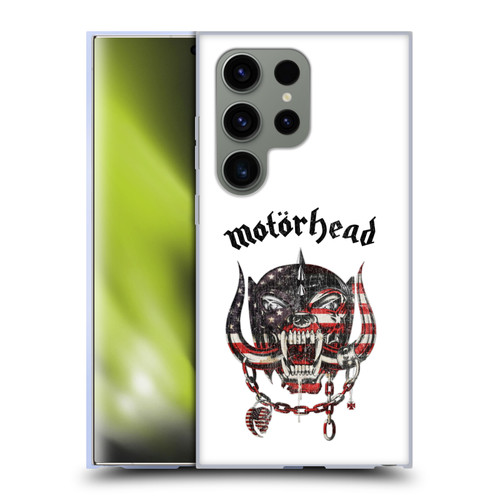 Motorhead Graphics American Skull Soft Gel Case for Samsung Galaxy S24 Ultra 5G & MagSafe