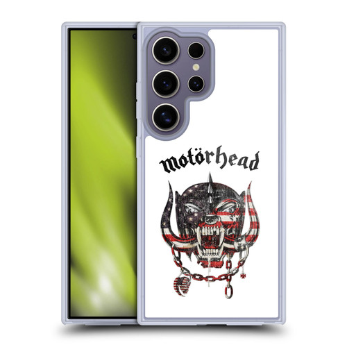 Motorhead Graphics American Skull Soft Gel Case for Samsung Galaxy S25 Ultra & MagSafe