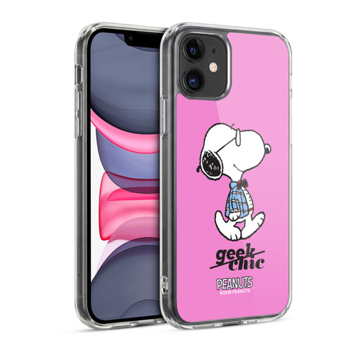 Peanuts The Many Faces Of Snoopy Joe Preppy Soft Gel Case for Apple iPhone 11