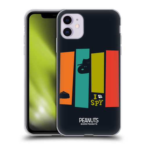 Peanuts The Many Faces Of Snoopy Secret Agent Soft Gel Case for Apple iPhone 11