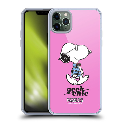 Peanuts The Many Faces Of Snoopy Joe Preppy Soft Gel Case for Apple iPhone 11 Pro Max & MagSafe