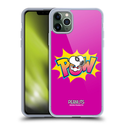 Peanuts The Many Faces Of Snoopy Superhero Soft Gel Case for Apple iPhone 11 Pro Max & MagSafe